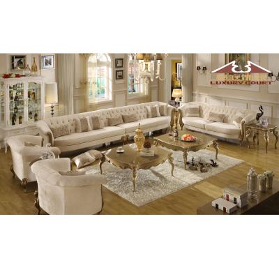 China Longhao Adjustable Antique Classic Luxury Living Room Long Sofa Set (Others) Furniture for sale