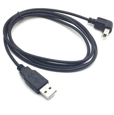 China Other Hot Sale Male 90 Degree Right Angle USB 2.0 A To Mini B Male 5 Pin USB Charging Cable USB Printer Cable for sale