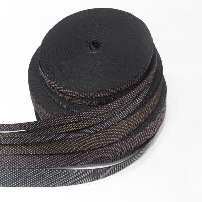 China China Maufacturer Sustainable Fashion Glitter Jacquard Webbing Custom Band for sale