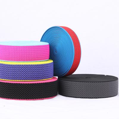 China Custom Branded Jacquard Elastic Band High Quality Wholesale Logo Elastic Polyester Nylon Elastic High for sale