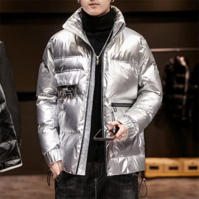 China Outdoor Light Windproof Loose Padded Coat Pu Fiber Men Stripper Hooded Casual Korean Warm Breathable Winter Short Cloth And Bread Coat for sale