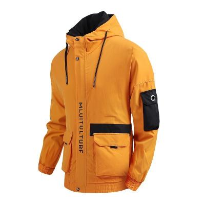 China OEM Anorak White QUICK DRY Zip Up Hooded Sweatshirt Jacket Men's Sports Outdoors Custom Men's Jackets Hoodies for sale