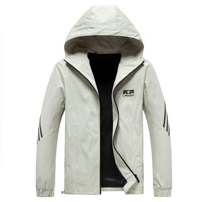 China Spandex&Polyester Woven Running Sports Jackets QUICK DRY Softshell Hoodie Women Man Jacket Full Zipper Outdoor Sports Running White for sale