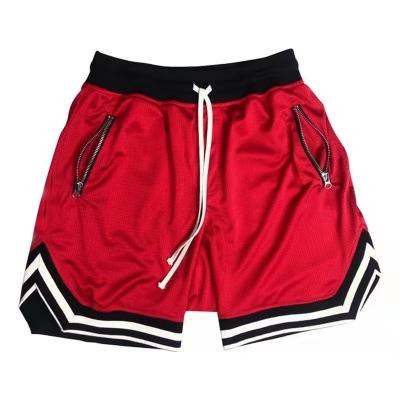 China Fit Polyester Mesh Basketball Shorts Two Deep QUICK DRY Cropped Side Edge Pockets Summer Mens Basic Shorts for sale