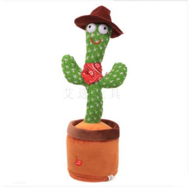 China Sing saxophone cactus dance toy can sing and speak recording and playback for sale