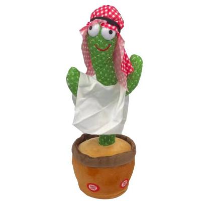 China Sing talk, record and play cactus plush toys that dance to music for sale