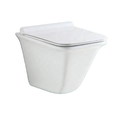 China Hot Selling Chinese Ceramic Wall Mounted Cistern Bathroom Rimless Hidden Wall Hung Toilet for sale