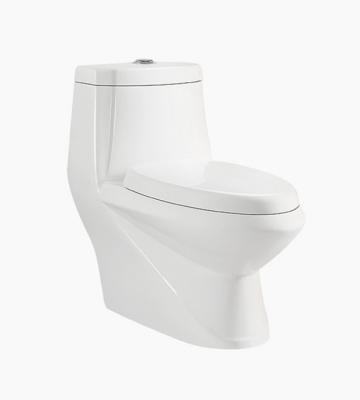 China Double-flow Siphonic Ceramic One-piece Color Floor Chinese White Bathroom Classic Porcelain Toilet for sale