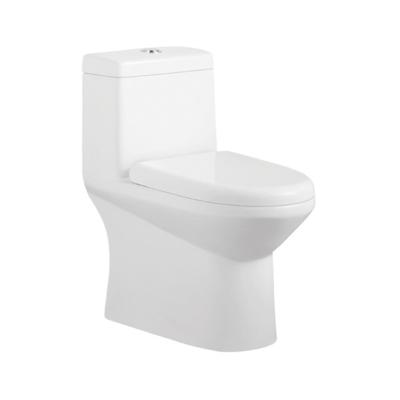 China Chinese Ceramic Bathroom Floor Mounted White Classic Porcelain Double-Flow Color One Piece Toilet for sale