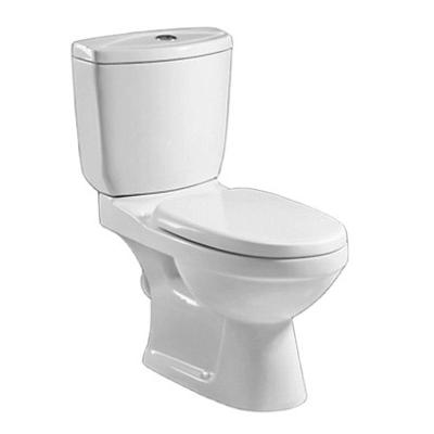 China European Market Modern Design Double-Flow Items Siphonic Two-Piece Toilet Floor-Mounted Glossy White Chinese Ceramic Sanitary Ware Bathroom for sale