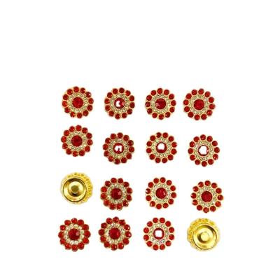 China Hot Selling Flatback Sunflower Glass Ornaments Crystal Sew On Flower Rhinestones For Girl Headdress Clothes for sale