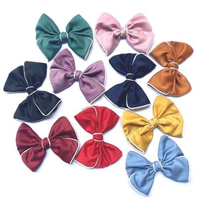 China High Tenacity Factory Sale Garment Embellishments Appliques Fabric Bowknots Polyester Ribbon Hangers For Hair Accessories Clothing for sale