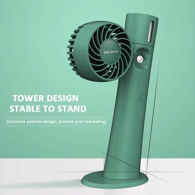 China No noise problem even closed to the ears. Factory direct sale 2 in 1 Water Humidifier Sprayer Mist Mini Pocket USB Charging Fan for sale