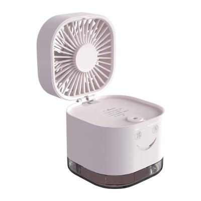 China With Humidifier And 3 Light In 1 Functions And Portable Mini Foldable Water Spray Humidifier Fan With Mist for sale