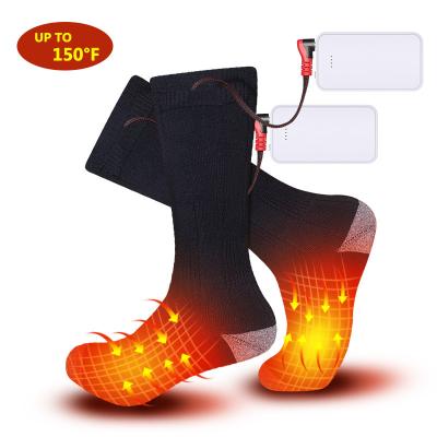 China QUICK DRY Wireless Smart Custom Logo Cotton Heating Novelty Bamboo Socks Battery Warmer Thermal Socks For Skiing Hiking for sale