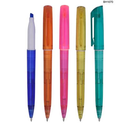 China Marker Pen Plastic Dual Marker Highlighter Bar Marking Pen Advanced Promotion Of High Quality Goods Eco-friendly for sale