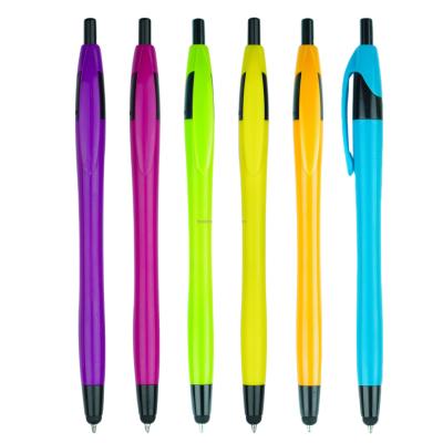 China Eco-Friendly Custom Design Pen And Ball Pen Cheap Ballpoint Pen Logo Clicker Pen Plastic Ballpoint Pen Black for sale