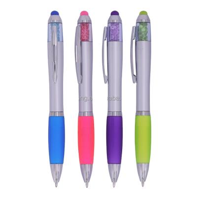 China Cheap Hot Sale Eco-friendly Custom Branded Plastic Tip Pen Soft Touch Stylish Ball Pen With Stylus for sale