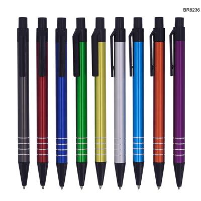 China Retractable Pen Eco-Friendly Pen Black Plastic Clip Ballpoint Pen Personalized Customizable Ball Point Metal Ball Point for sale