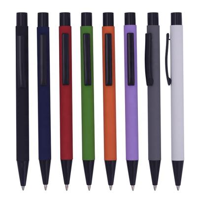 China Wholesale High Quality Black Eco-friendly Student Ballpoint Pen Custom Ballpoint Pen Metal Trackball Pen Clip Student for sale