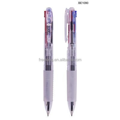 China Wholesale Customization Eco-friendly Plastic 3 Colors In 1 Cute Fancy Ball Pen Multicolor Ballpoint Pen for sale