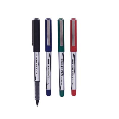 China Normal Hot Selling High Quality Ink Pen Roller Tip Gel Pen Solid Colored Cap Liquid Logo for sale