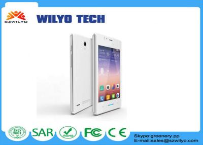 China White 4.0 Inch Small Touch Screen Cell Phones MT6572 Dual Sim Wifi Bluetooth for sale