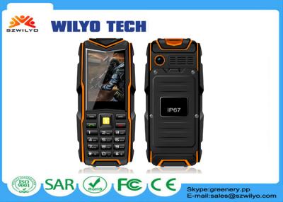 China Orange IP67 WV3 Gsm Quad Feature Mobile Phones Dustproof Waterproof for sale