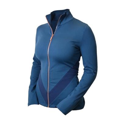 China Durable Women's Victory Jacket Full Zipper Boundaries Monaco Riding Equestrian Blue Outdoor Sport Jacket for sale