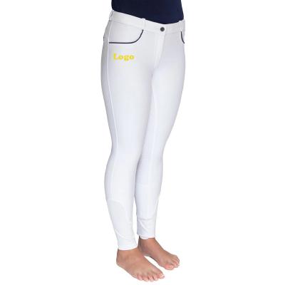 China Durable White Equestrian Competition Breeches Silicone Pants Riding Show Tights Gaiters Jodhpur UK Horse Rider Breeches Australia for sale