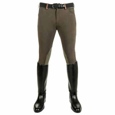 China Durable Knee Patch Riding Pants With Pockets Men Four Way Riding Jodhpurs Breeches Equestrian Breeches Pants for sale