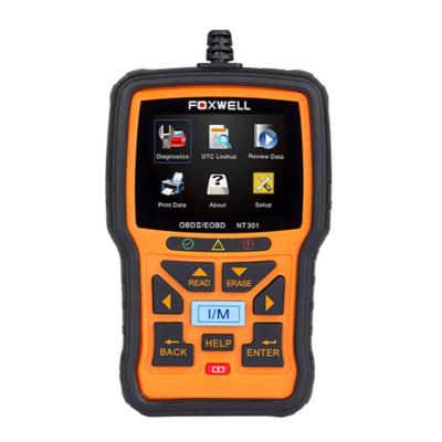 China All Cars With OBDII/EOBD Protocol FOXWELL NT301 OBD2 Scanner Diagnostic Code Reader Tool For Volvo Diagnostic Tool for sale