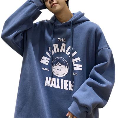 China Other Custom hooded hoodie boys fall winter loose blazer trend plus fleece casual pullover for sale