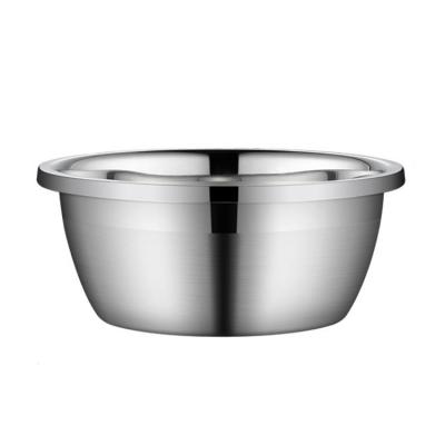 China Factory Outlet 201 Multifunction Viable Stainless Steel Mixing Bowls Seasoning Basin for sale