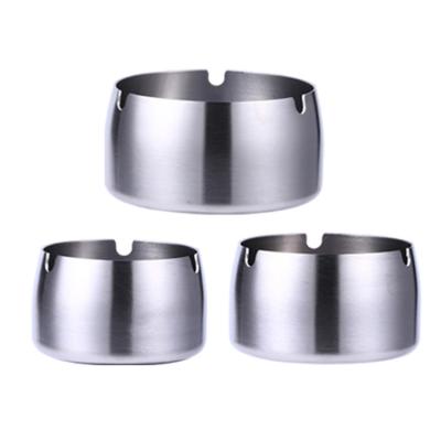 China Custom Different Size Stainless Steel Ash Tray Metal Ashtray Stainless Steel Smoking Cigar Ashtray for sale