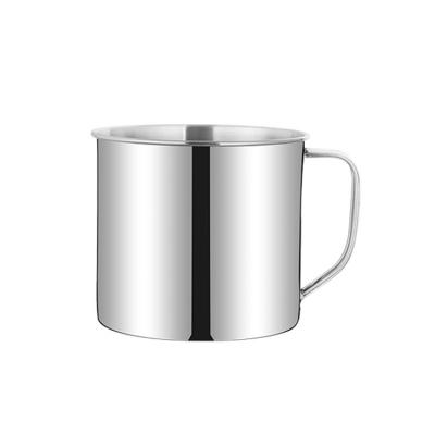 China Hot Selling Sustainable Water Cup 201/304stainless Steel Drink Mug With Lid Of Porcelain for sale