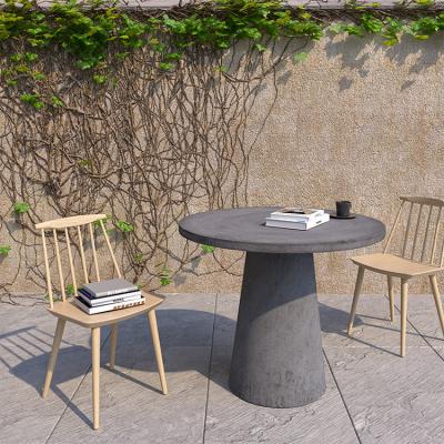 China Sturdy And Durable Modern Garden Table Outdoor Coffee Table Around Concrete Dining Table for sale