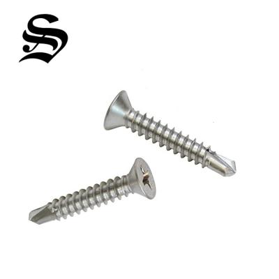 China Galvanized Flat Head Window Self Drilling Screw for sale