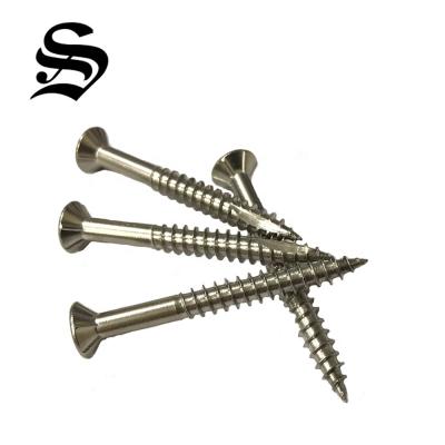 China Stainless Steel Flat Wood Screw for sale