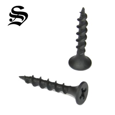 China Carbon Steel Black Screws Supplier Bugle Head Gypsum Drywall Screw for sale