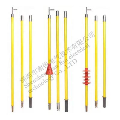 China 11/24/35/110/220KV Power HOT STICK Epoxy Resin Fiberglass Operating Cabinet Transformer Rod for sale