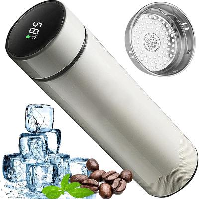 China 304 Stainless Steel Cup Viable Vacuum Flask With Cold LED Temperature Vacuum Flask Cup for sale