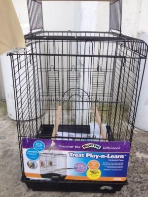 China Guangzhou Viable Top Open Play Rack Parrot Bird Cage For COCKATIEL for sale