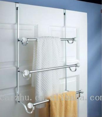 China Stylish Chrome Metal Over Door Towel Rack for sale