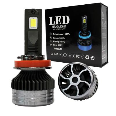 China Car Accessories China Hot Selling Light Car Led Lights With 80W Power Car Headlight 182*160*58mm for sale