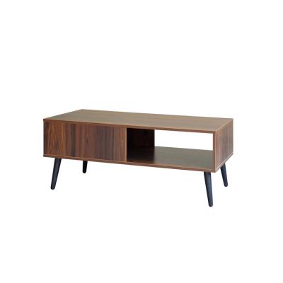 China Contemporary New Products Shinehome Up And Down Real China MDF Walnut Mealmine Home Books Coffee Table for sale