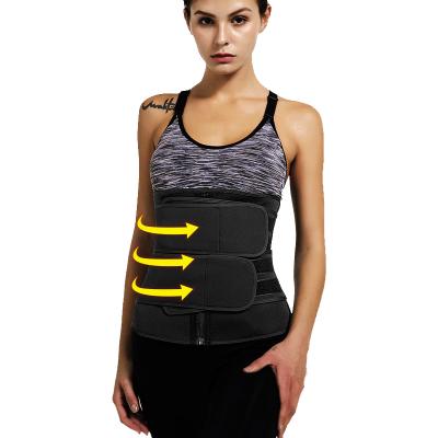 China Thicker Waist Trainer Women's Good Quality Sports 2mm Zipper Belt Fitness Corset Belt Neoprene Breathable Shapewears for sale