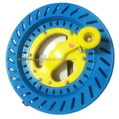 China Kite Factory Direct Supply Lockable Kite Fly Tool Winder Handle Reel Flywheel Diameter 6-11 Inches for sale