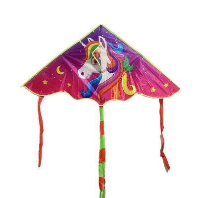 China New unicorn polyester madol 115cm kids kite chinese kite manufacturer cartoon kite for sale