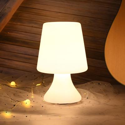 China Modern Led Restaurant Hotel Restaurant Decorative Multi Color BSCI Cordless PE Led Table Lamp for sale